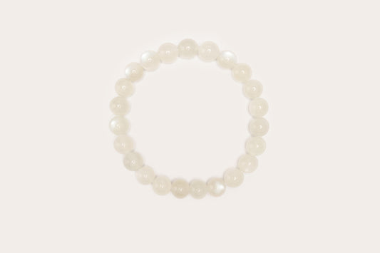 White Moonstone Bracelet - Rosée Jardin