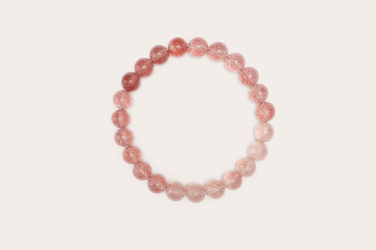 Strawberry Quartz Bracelet - Rosée Jardin