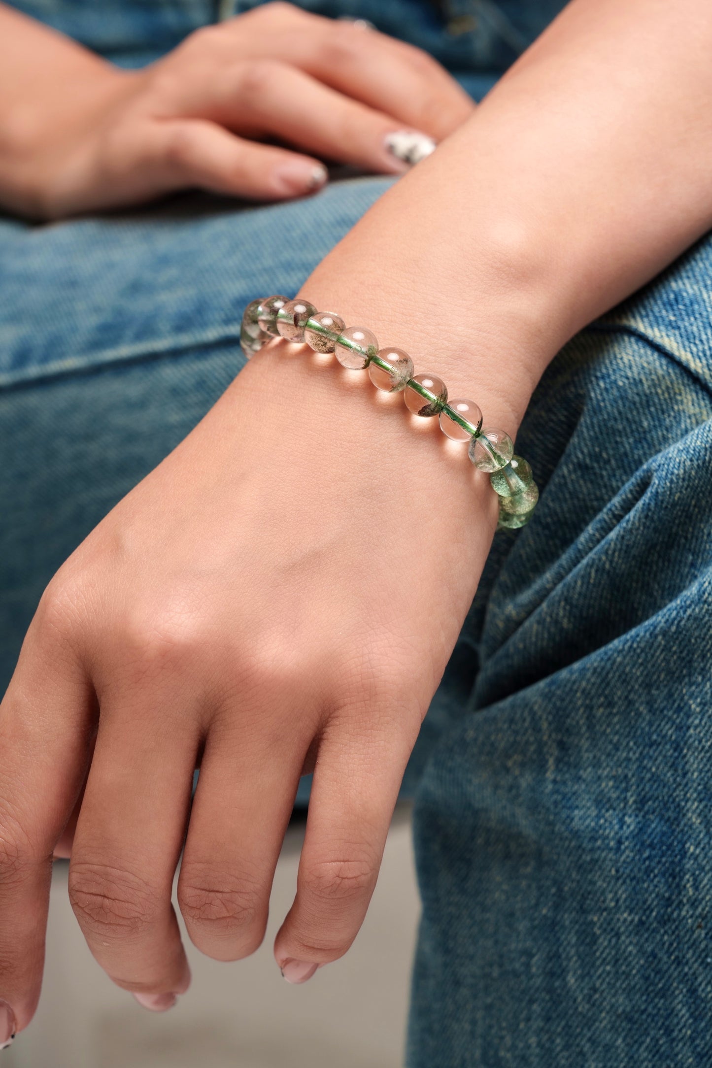 Green Phatom Quartz Bracelet - Rosée Jardin