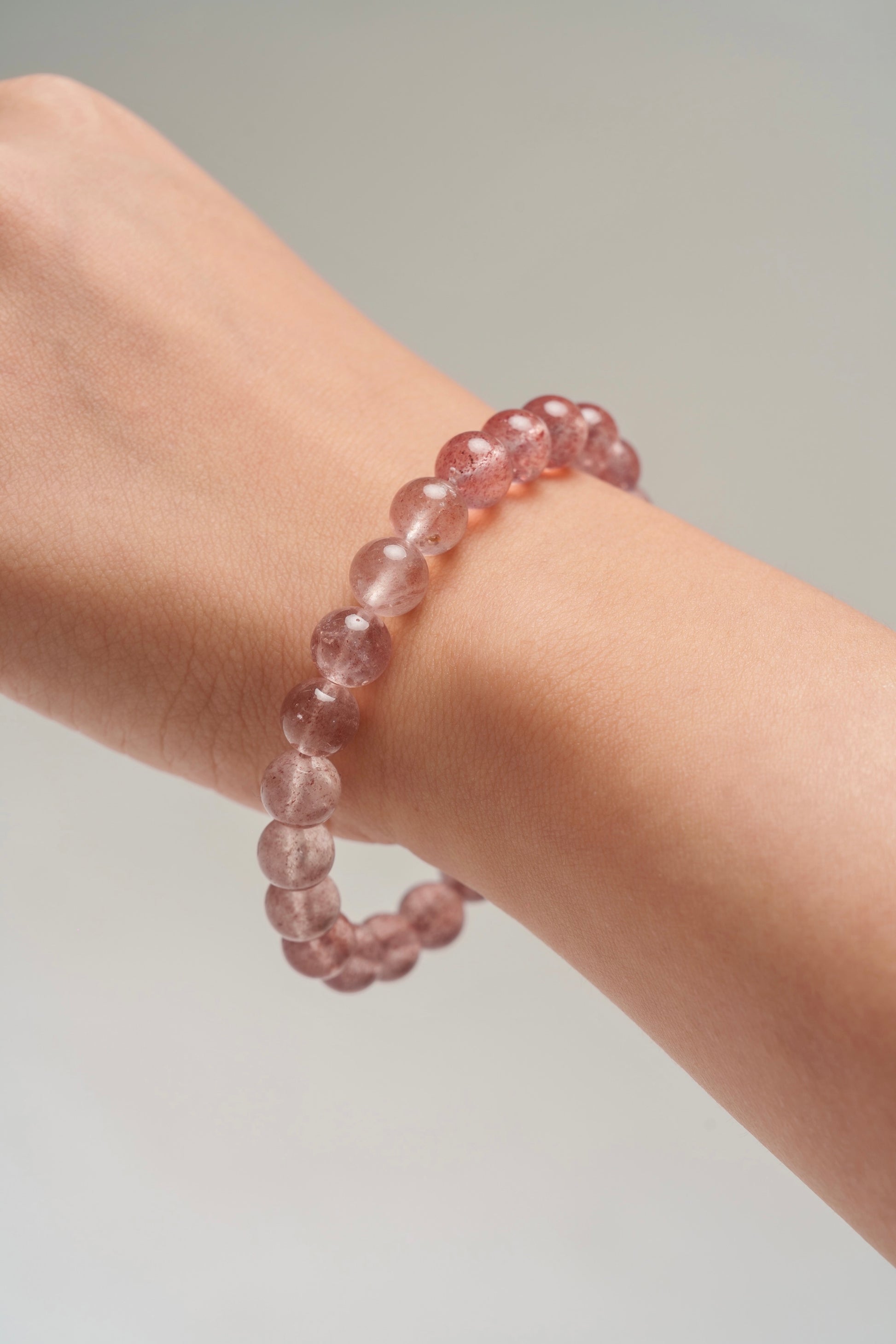 Strawberry Quartz Bracelet - Rosée Jardin