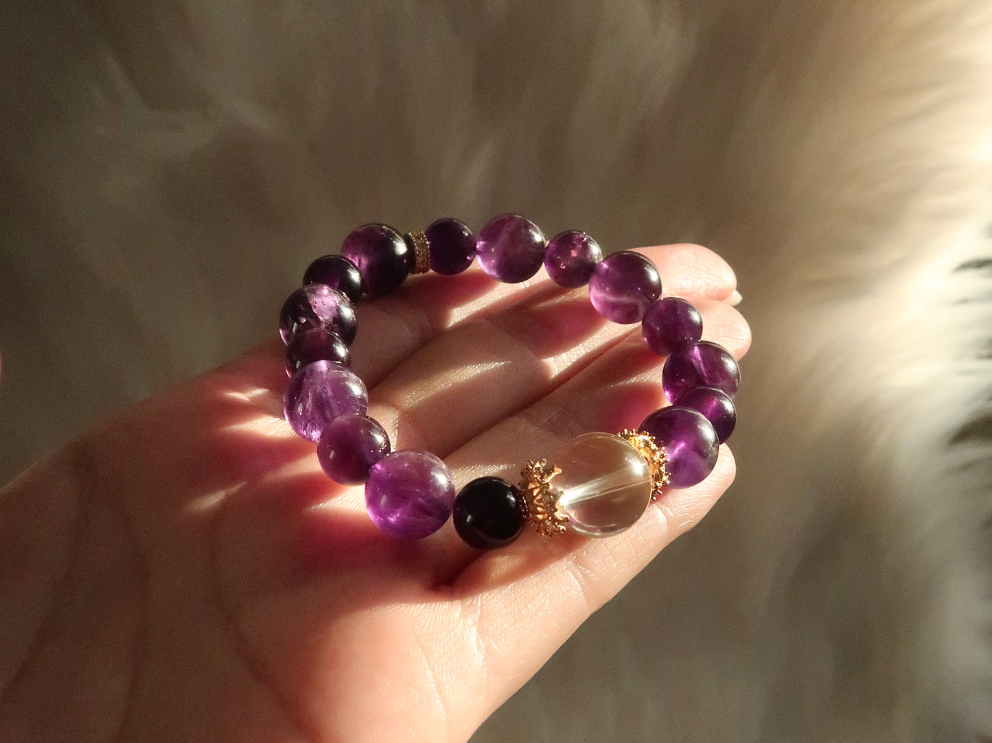 Amethyst Bracelet - Midnight Bloom